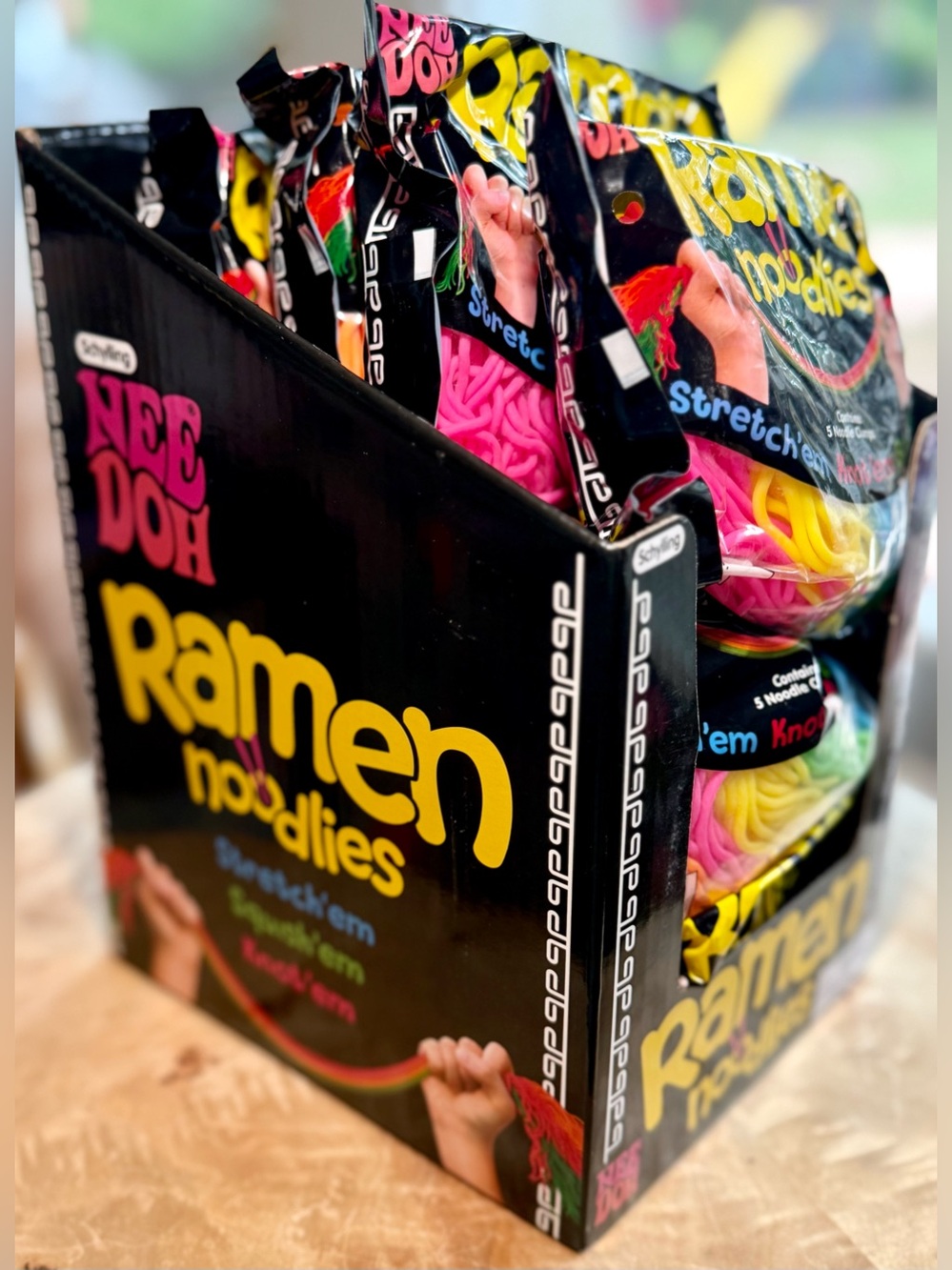 NeeDoh Ramen Noodles Display Box w/ 12 Sealed Packs Schylling Viral - Picture 3 of 10